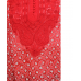 Ada Hand Embroidered Extra Small Red Faux Georgette Chikankari Top